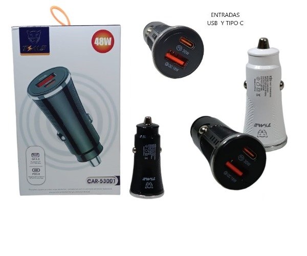 Producto - Cargador de auto 20w