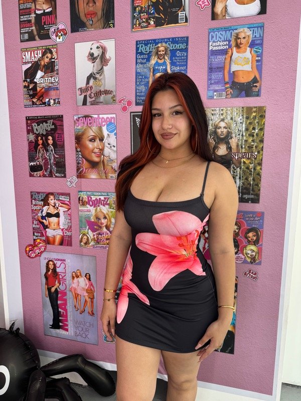 Producto - Vestido flor negro
