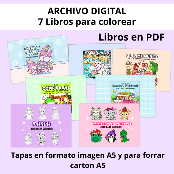 Producto - 7 LIBROS PARA COLOREAR