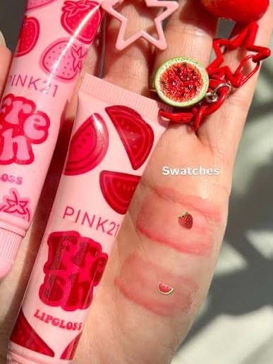 Producto - Lip gloss frutal llavero Fresh Pink 21 - 1