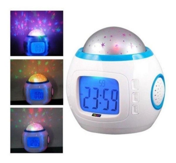 Producto - Despertador proyector de estrellas a pila