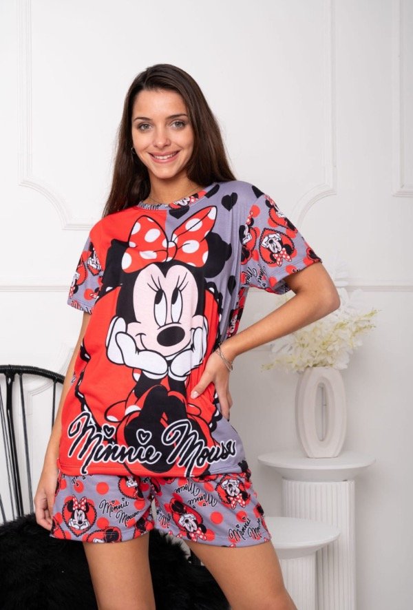 Producto - Pijamas de adultos Minnie rojo