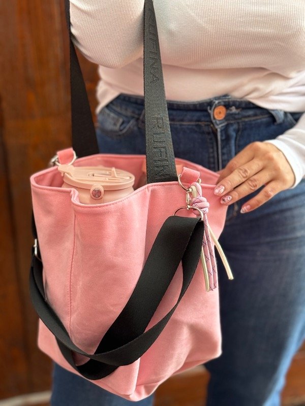 Producto - Matera Rufi gamuzada color Rosa Chicle - 1