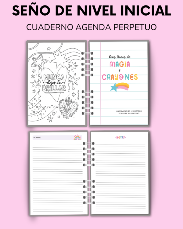 Producto - SEÑO DE NIVEL INICIAL - Cuaderno agenda perpetuo - 8