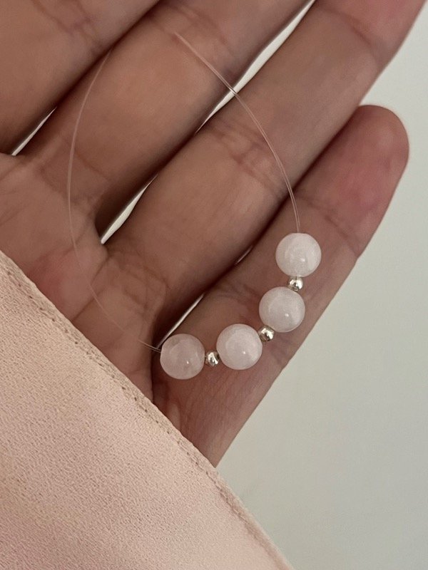 Producto - Tanza cuarzo rosa