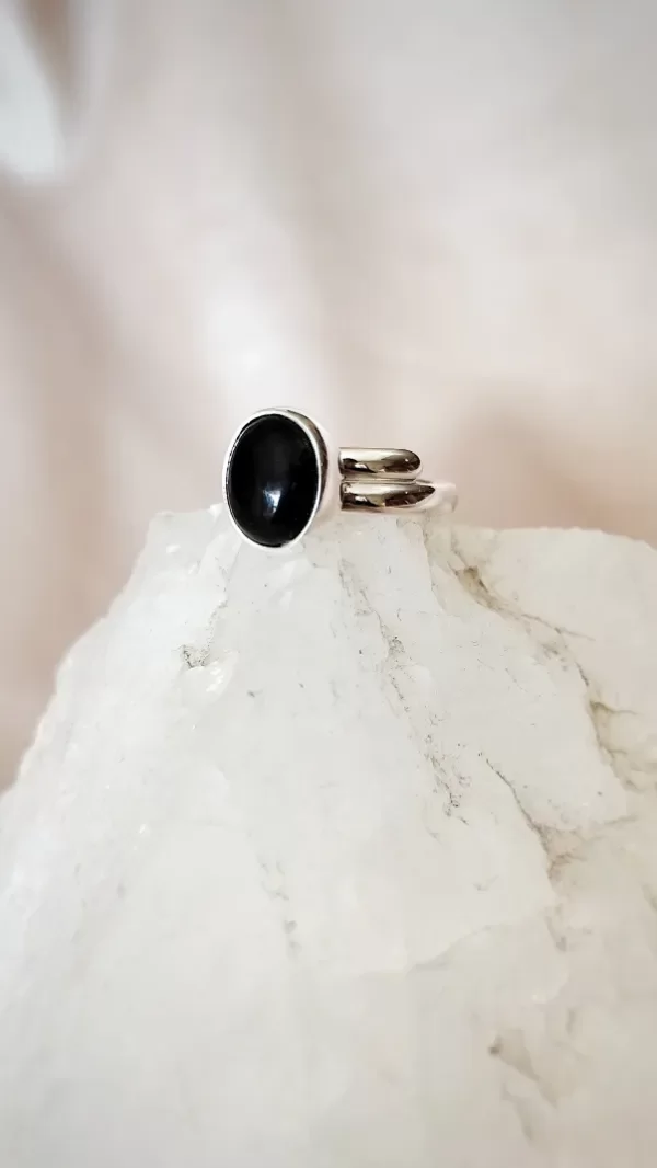 Producto - Anillo Obsidiana PLATA925 - 0