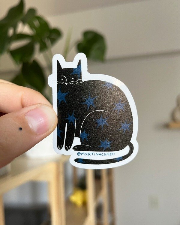 Producto - Sticker Gato negro