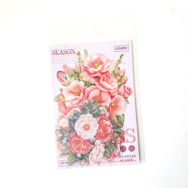 Producto - Set de 15 stickers transparentes - Flowers: Romantic Meet