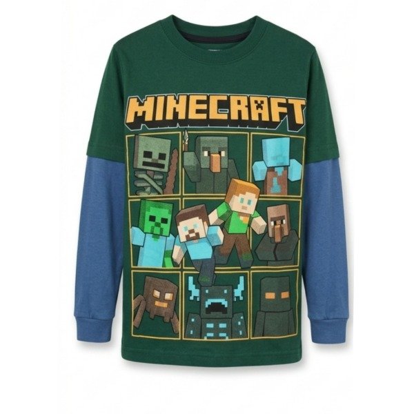 Producto - REMERA MANGA LARGA INFANTIL MINECRAFT NOVA T.10