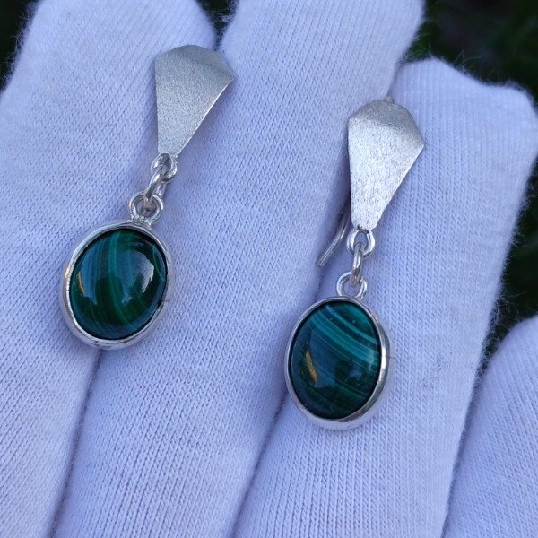 Producto - Aros malaquita 2