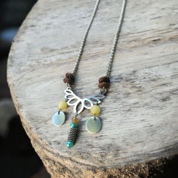 Producto - Collar con guarda y Ágatas