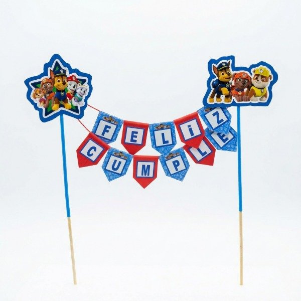 Producto - Topper banderin paw patrol - 0