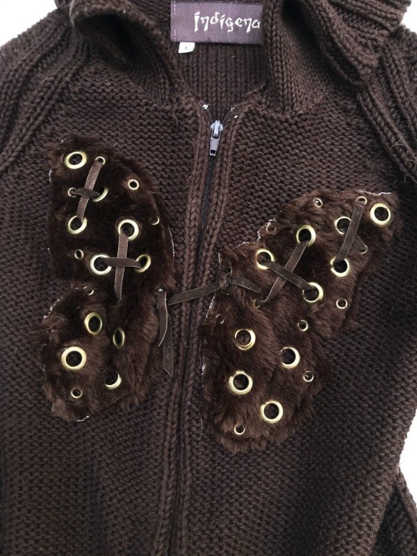 Producto - Fur butterfly Knitted zip INDIGENA - 7