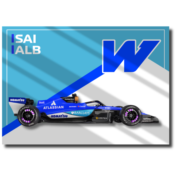 Producto - Póster Cartel de Chapa Williams F1 2026