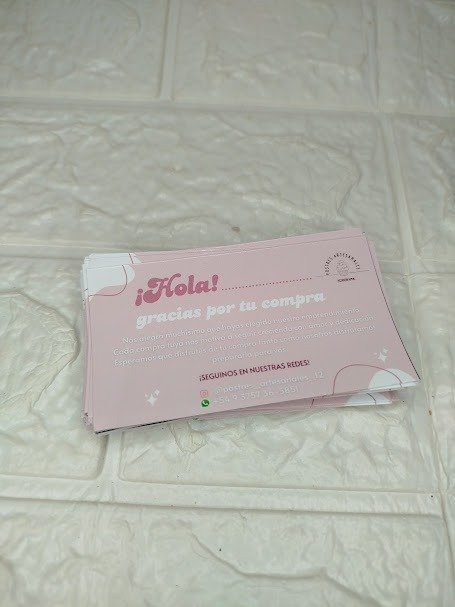 Producto - Tarjetas gracias por su compra
