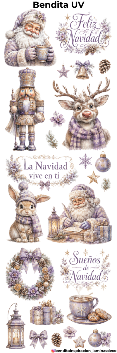 Producto - Bendita UV Navidad Lila