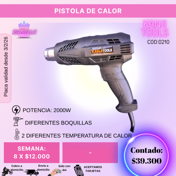 Producto - PISTOLA DE CALOR COD0210