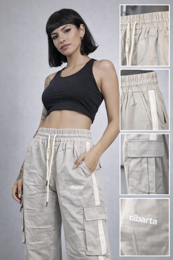 Producto - Pantalón Cibarta Cargo ATLAS gris aplomado