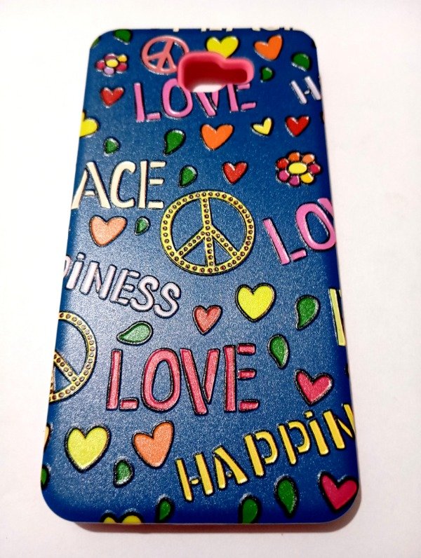 Producto - Funda Rigida Alto impacto Love Peace para Samsung J7 prime