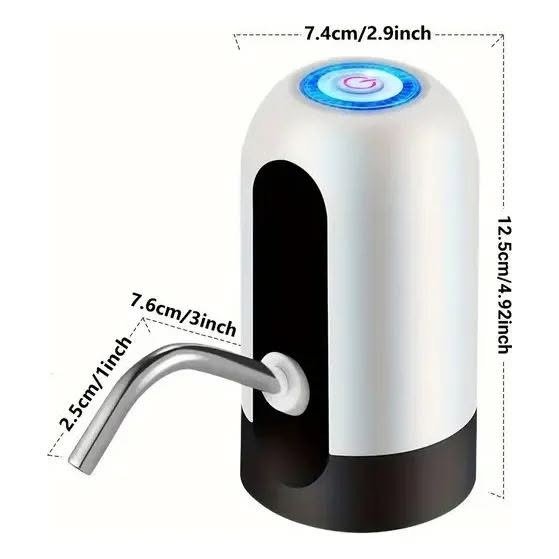 Producto - Bomba Bidones Recargable Usb Color Blanco - 3