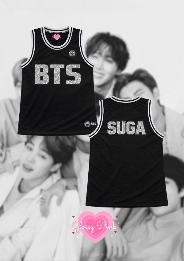 Producto - Pre venta personaliza Jersey pre Debut BTS rellenas con glitter - VINILO GLITTER
