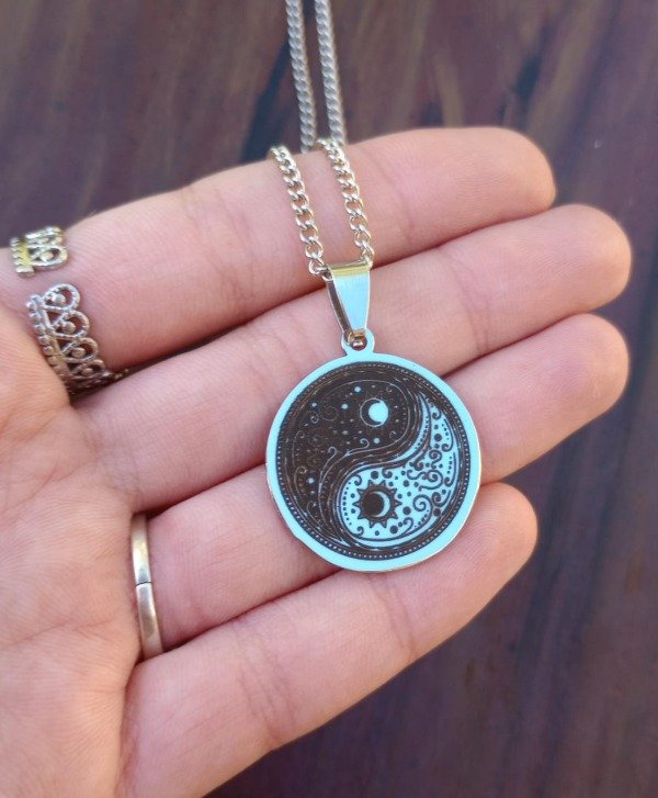 Producto - Dije Yin Yang con Sol y Luna