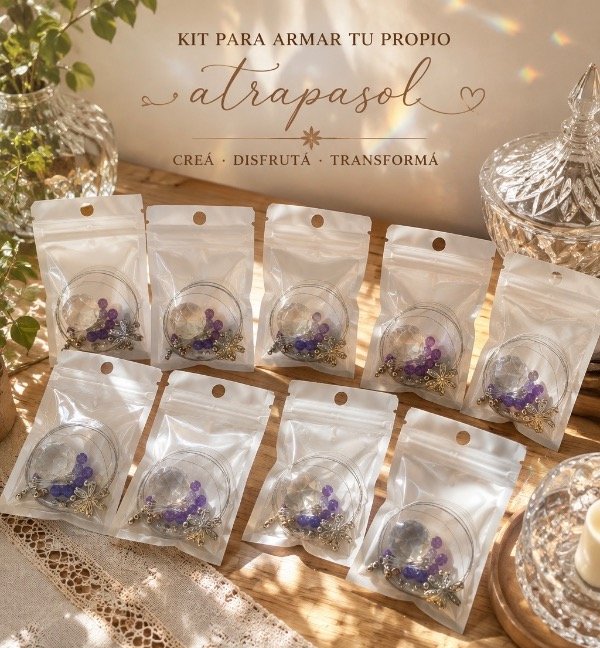 Producto - Kit de atrapasol- feng shui- hecho a mano- experiencia relax - 0
