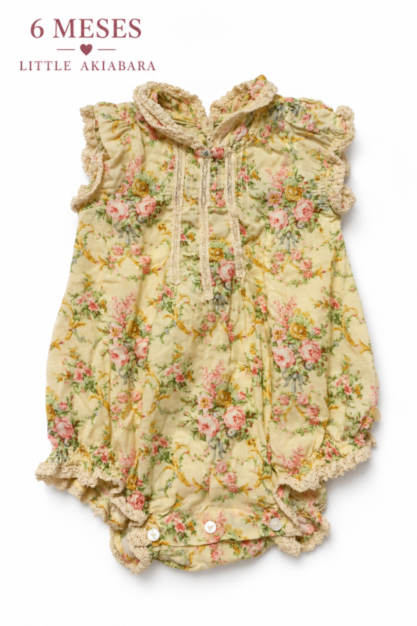 Producto - Enterito floral amarillo Little Akiabara 6 meses - 0