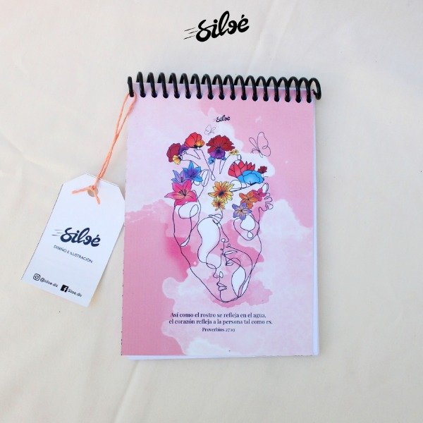 Producto - Anotador - 10x15cm - Corazon Rosa