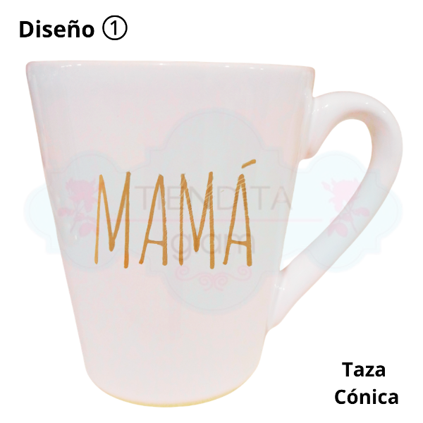Producto - TAZA DECO BLANCA Y DORADA DÍA DE LA MADRE - 6