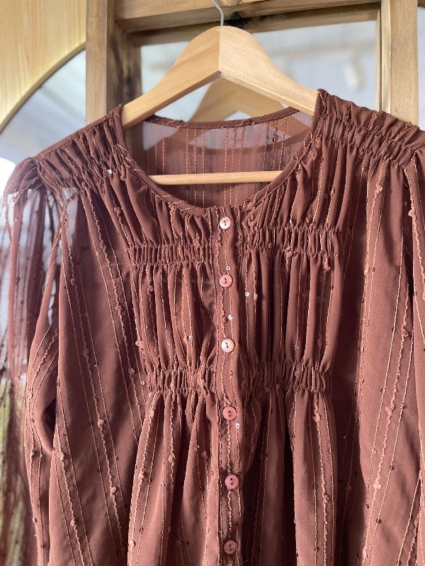 Producto - Blusa Chocolate Brillitos - 2