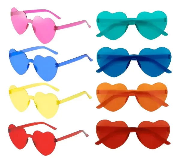 Producto - ANTEOJOS ACRILICO CORAZON COLORES SURTIDOS