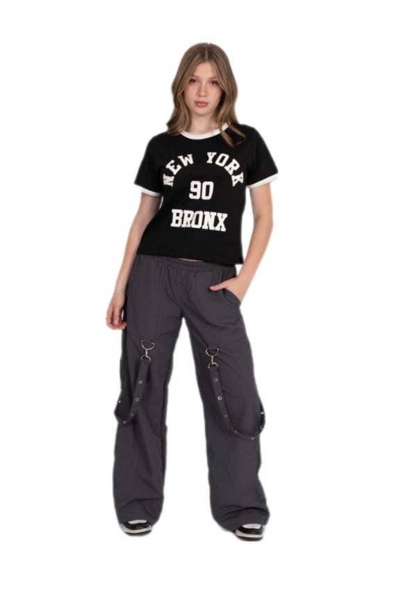 Producto - PANTALON ROCK CON TIRADORES NOT ALONE GRIS