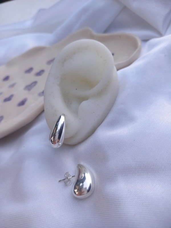 Producto - aros mini gota white