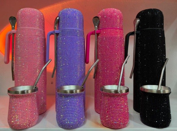 Producto - Termo strass media manija y mate