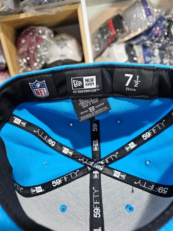 Cincinnati bengals sky blue collection new era 59fifty 7 1/2 azul — imagen 5