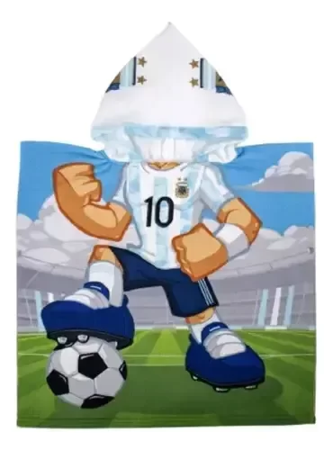 Producto - Seleccion Argentina Poncho Infantil 1
