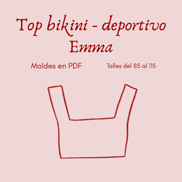 Producto - Molde PDF - Top Emma - bikini // deportivo