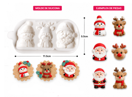 Producto - Aplique FIGURAS NAVIDEÑAS x3