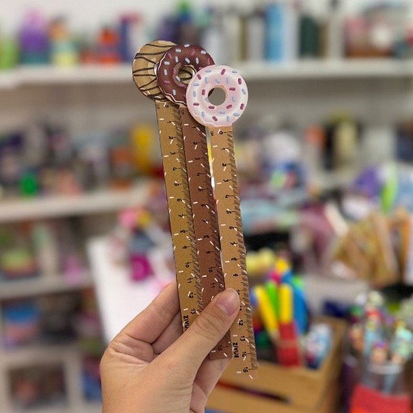 Producto - Regla Madera Donuts 15cm 7187