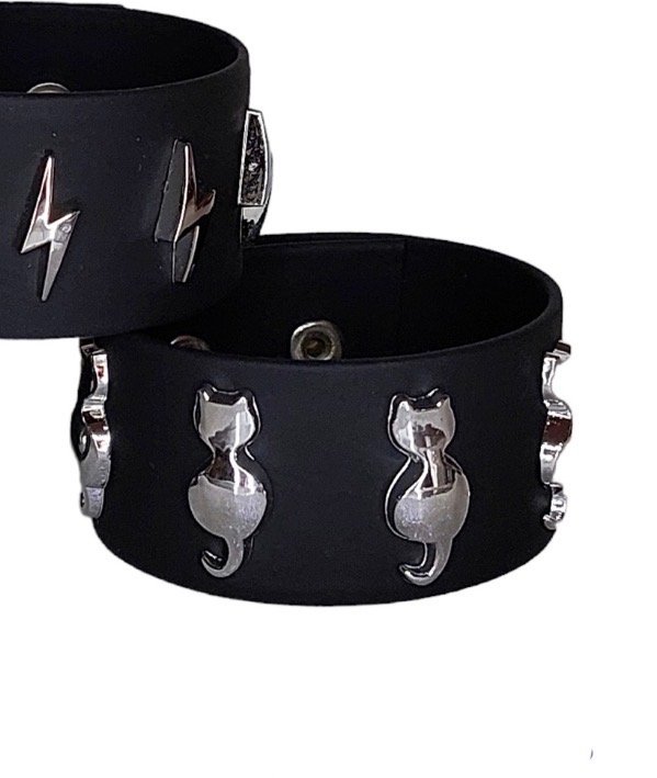 Producto - Pulsera gatitos negra