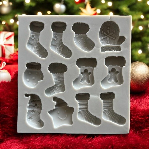 Producto - MOLDE APLIQUE BOTAS NAVIDEÑAS