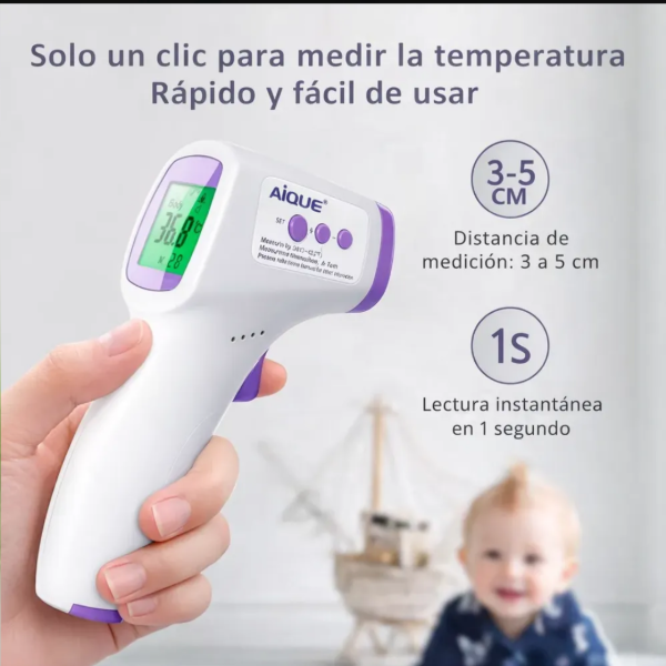 Producto - Termómetro Infrarrojo Digital Sin Contacto P/ Bebé Y Adulto - 2