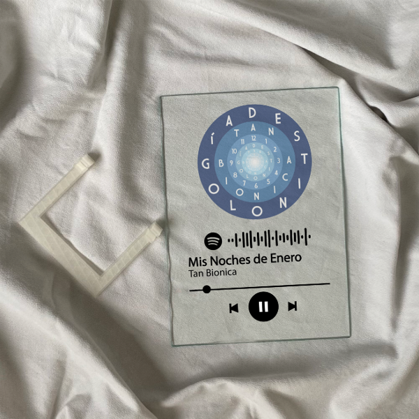 Producto - Placa Spoty (Mis Noches de Enero-Tan Bionica)