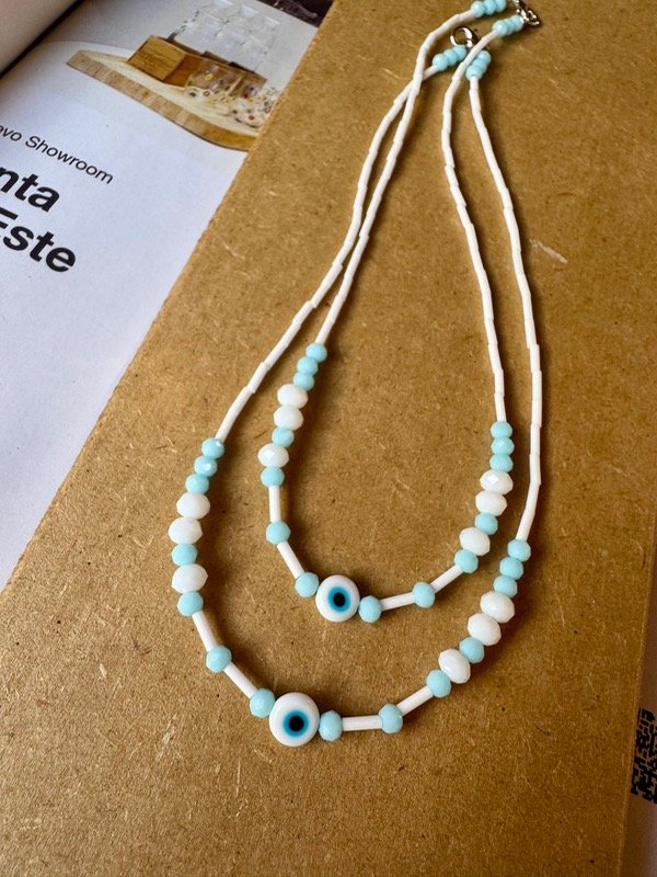 Producto - Collar - ojito celeste
