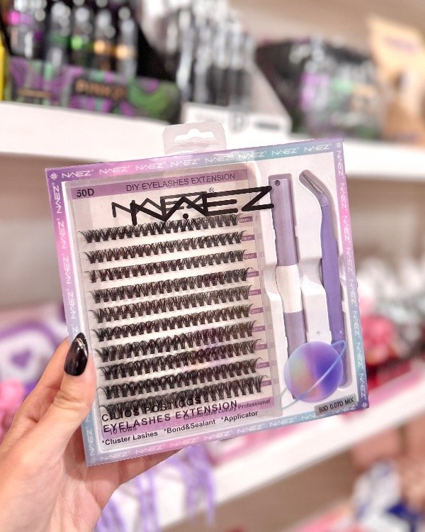 Producto - Pestaña naez con pegamento y pinza 50D 0.07 MIX
