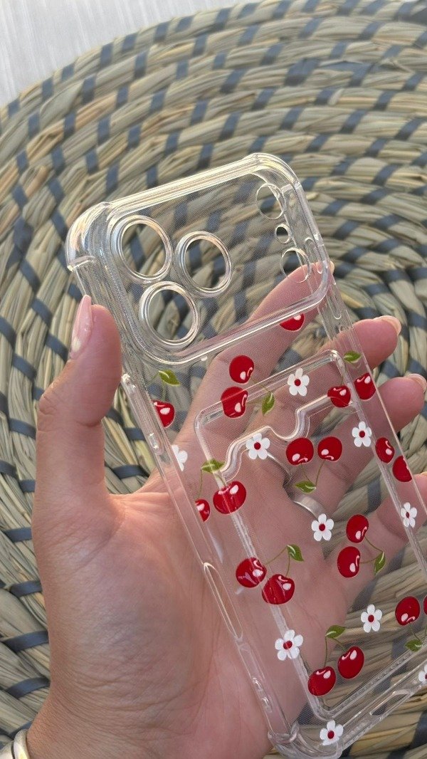 Producto - Case tarjetero cherry - iPhone 17pro max