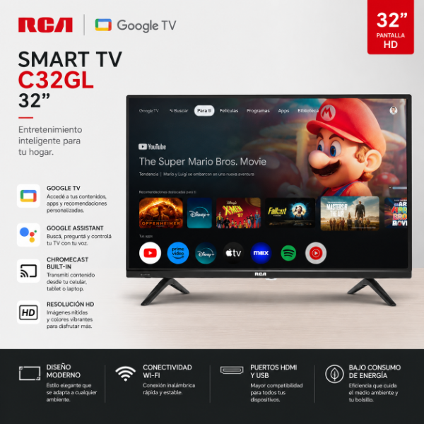 Producto - SMART TV C32GL RCA 32" GOOGLE TV
