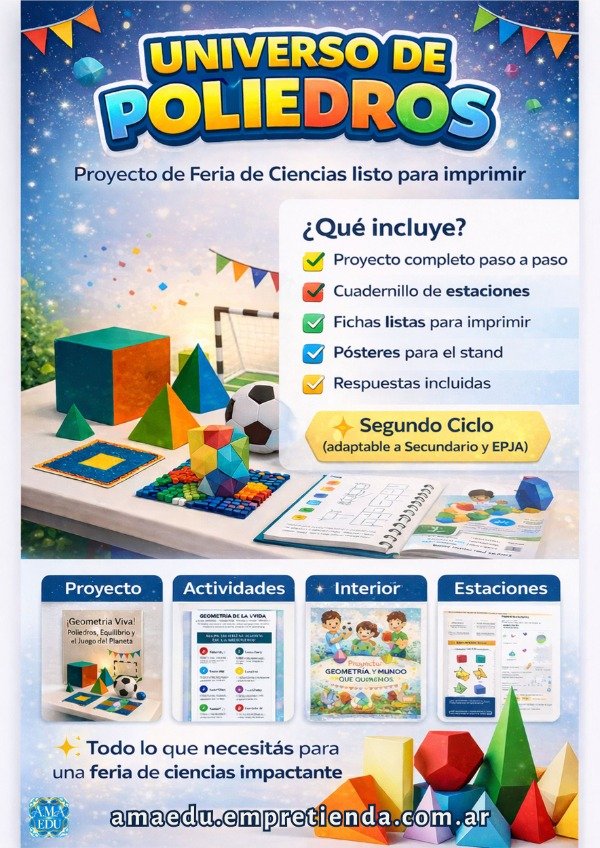 Producto - Feria de Ciencias UNIVERSO DE POLIEDROS - Geometría Viva