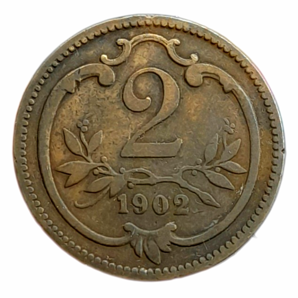Producto - Austria 2 Heller 1902 Francisco José I Km#2801 VF